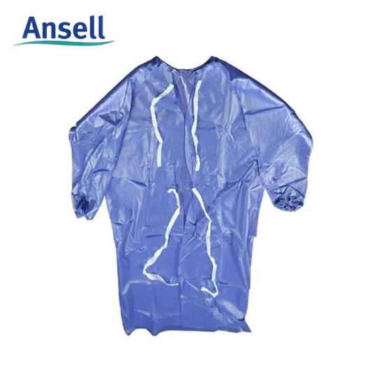 安思爾Ansell 56-910防化帶袖圍裙--廣州勞保工作服供應商
