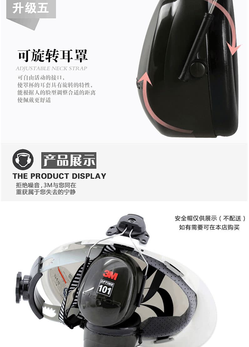 3M PELTOR H7P3E 掛安全帽式耳罩--勞保用品供應商